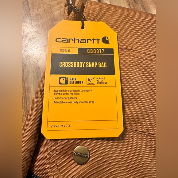 Carhartt Brown Crossbody Snap Bag - Picture 2 of 3